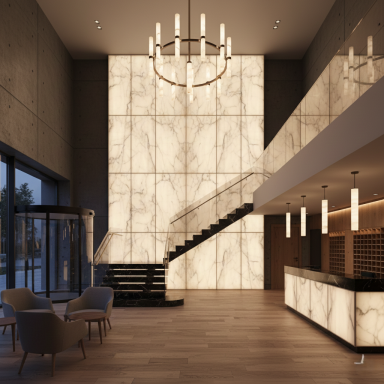 Cararamarmor und Flächenlicht Cararamarmor und Flächenlicht